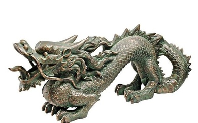 Asian Dragon Protector of the Great Wall Statue