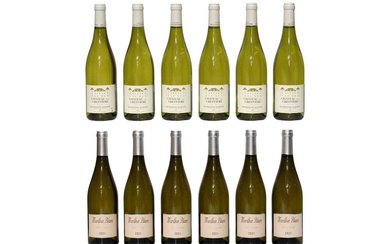 Assorted French White Wine: Morillon Blanc, Jeff Carrel, 2021, six bottles and six others
