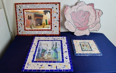 Assorted Vintage French Mosaic Artworks
