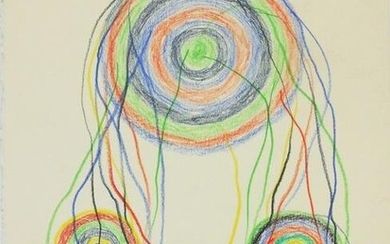 Atsuko Tanaka (1932-2005) Colored Pencil Drawing