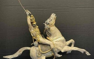 Attrib. Giuseppe Vasari. Sculpture, Horse and Rider