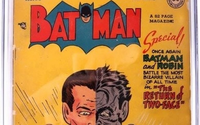 BATMAN #50 (1948)CGC 2.5 TWO-FACE COVER/JOKER CAM.