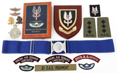 BRITISH 21ST & 22ND SAS STABLE BELT - PATCH - WING