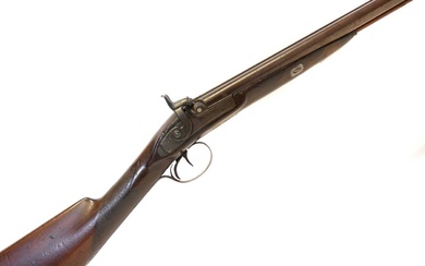 Bagshaw percussion 16 bore side by side double barrel shotgun,...