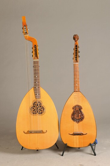 Bass lute and lute, first half of the...