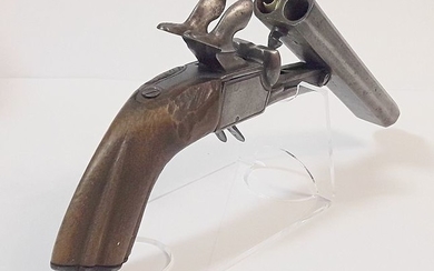 Belgium - PISTOLET DE VÉNERIE À BROCHE - Model 1840 - pistolet de venerie à double canon superposé - LeFaucheux penvuur - Pistol - 12mm cal