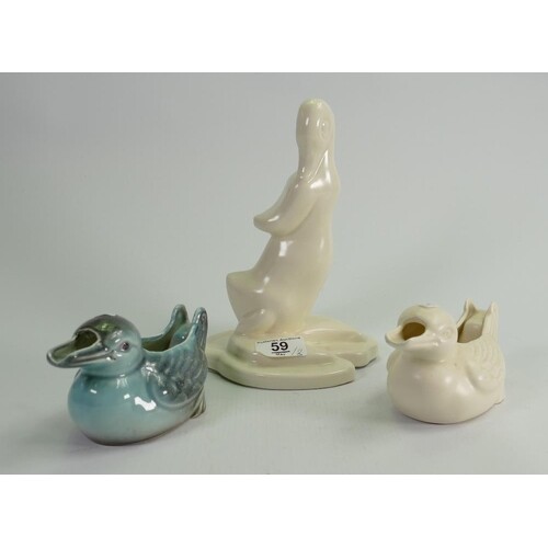 Beswick early comical ducks: comprising cream standing duck ...