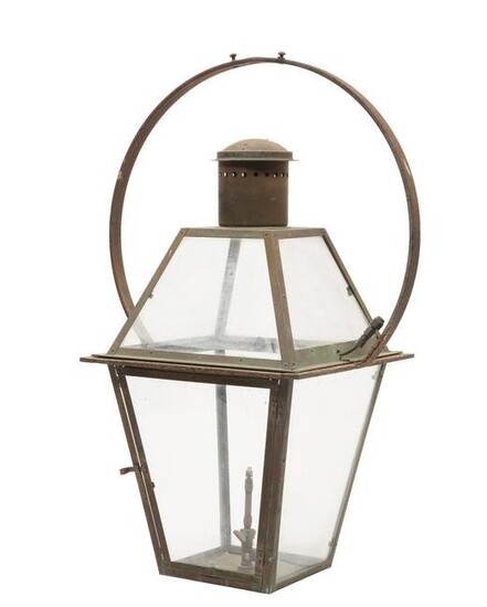 Bevolo Copper and Steel Hanging Lantern