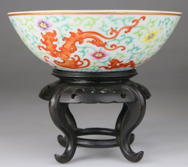 Bowl - Cup - Qianlong Mark - Porcelain - clouds - China - Late Qing dynasty/Republic period