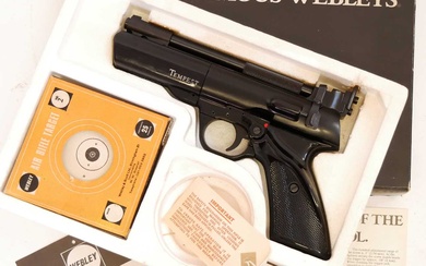 Boxed Webley Tempest .22 air pistol first model, in almost...