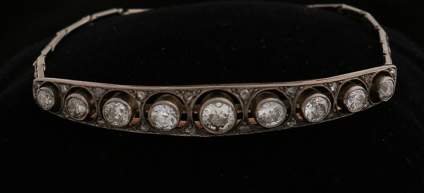 Bracelet with diamond, old cut
