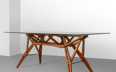 CARLO MOLLINO, ZANOTTA, anni '90. Un tavolo 'Reale', modello 2320 (Omaggio a...