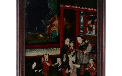 CHINESE SCHOOL (19TH CENTURY), FAMILY SCENE