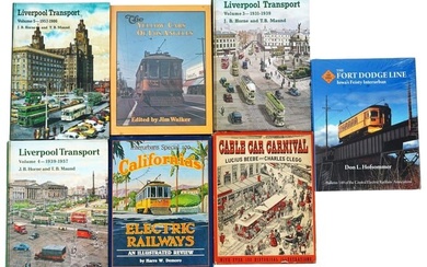 COLLECTION AMERICAN ENGLISH RAILROAD TRANSPORT BOOKS