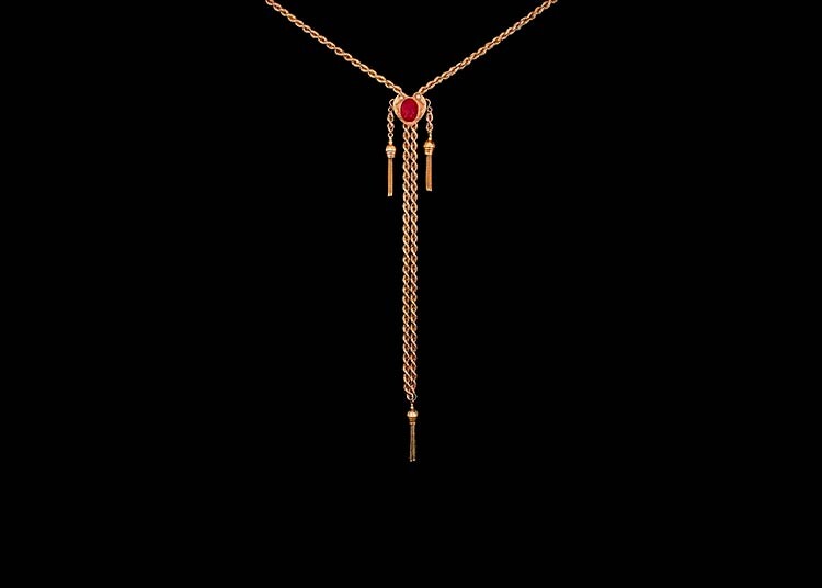 COLLIER WITH CARNELIAN Handmade collier made in Italy in the...