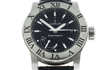 CORUM - a stainless steel Romulus wrist watch, 42mm.