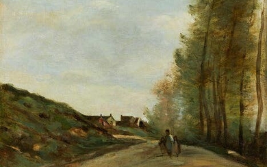 Camille Jean-Baptiste Corot, 1796 Paris – 1875 ebenda, GOUVIEUX, NAHE CHANTILLY