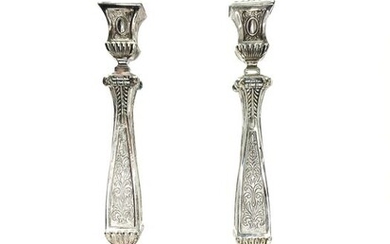 Candlestick - .925 silver - Italy - Late 20th century