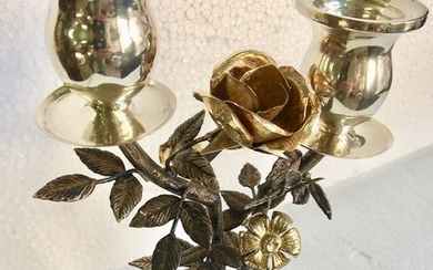 Candlestick flowers shape - .833 silver - Portugal - First half 20th century