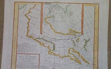 Carte De La Carlifornie Ed Des Pays Nord-Ouest...