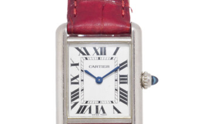 Cartier, Tank, réf. 2679, montre en or gris 750