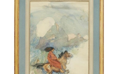 Charles Sarka, original illustration art, 1903