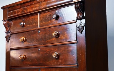 Chest of drawers - Victorian - Mahogany, Wood - Late 19th century