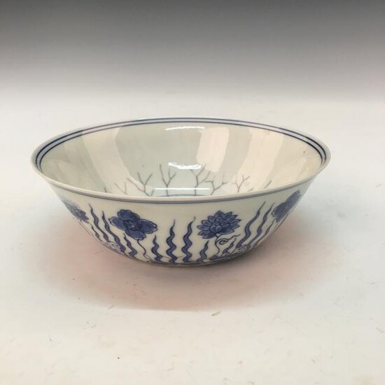 Chinese Blue-White Bowl, Chenghua Mark