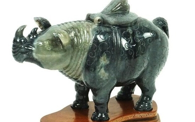 Chinese Jade Rhino