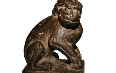 Chinese Stone Carving of a Beast, Tang Dynasty
