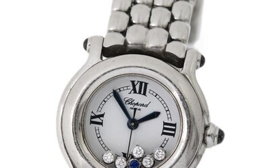 NOT SOLD. Chopard: A lady's wristwatch of steel. Model Happy Sport Mini, ref. 27/8250-23. Quartz movement. 2000s. – Bruun Rasmussen Auctioneers of Fine Art