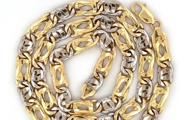 Collana classica oro bicolore - 60 cm - 50.3 gr. - 18 kt. Yellow gold - Necklace
