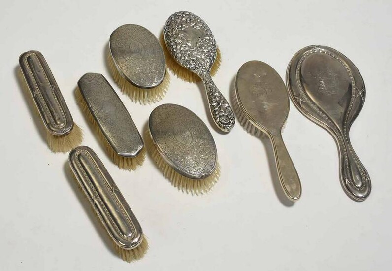 Collection of Sterling Dresser Items