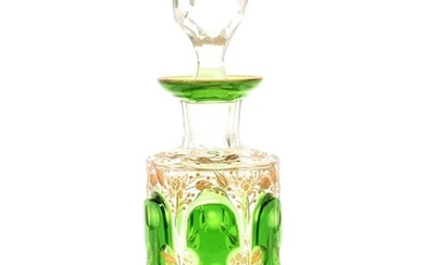 Cologne Bottle, Bohemian Art Glass