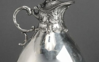 Continental 900 Silver Rococo Style Ewer/Pitcher