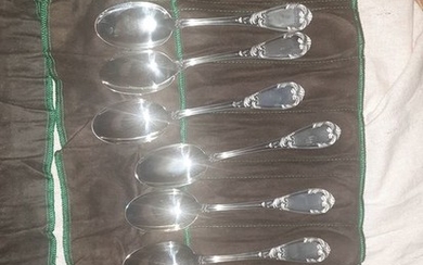 Cutlery set (89) - Silver - Italy - Second half 20th century