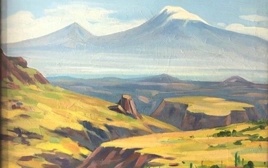 DADAIAN (1954). Paysage au mont Arart enneigé.... - Lot 59 - Art-Valorem