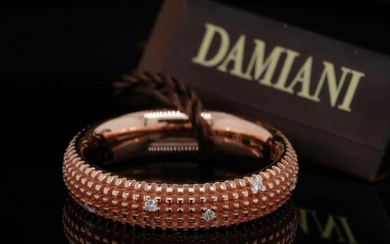 Damiani 18K Rose Gold 9-Diamond Metropolitan Ring
