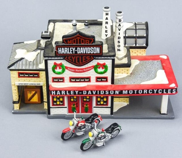 Department 56 Harley-Davidson Motorcycle Shop