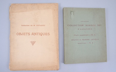 Deux catalogues de ventes d archéologie