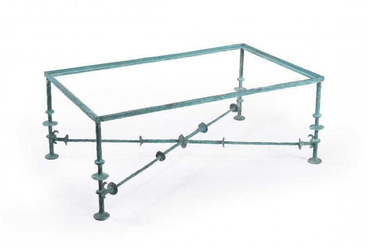 Diego Giacometti (manner of), a bronze table base