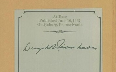 Dwight D. Eisenhower and Richard Nixon Signed Books