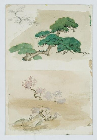 E.FÜRSTENAU (*1862), Japanese Tree Studies, around