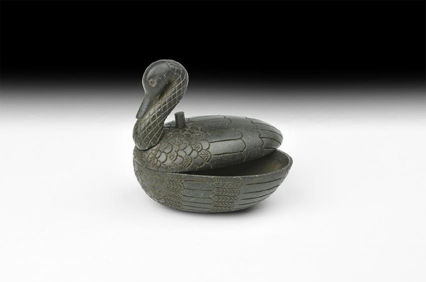 Egyptian Large Swan Cosmetic Pot
