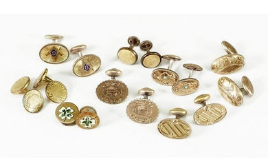 Eight Pairs of Goldfilled Cufflinks.