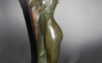 Elegant bronze artist signed Rithem Dancer by Villanis