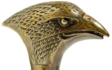 Extremely Cool Vintage Bronze/Brass Bald Eagle Cane Handle