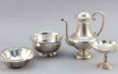 FOUR PIECES OF SILVER HOLLOWWARE Approx. 52.4 total