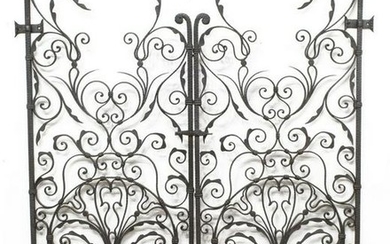 FRENCH ARCHITECTURAL WROUGHT IRON FENCE GATE