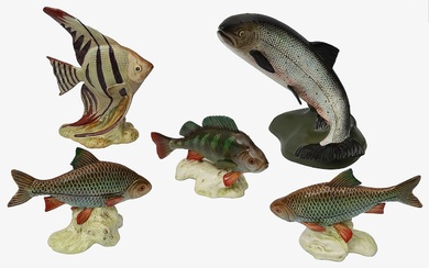 Five Beswick Fish